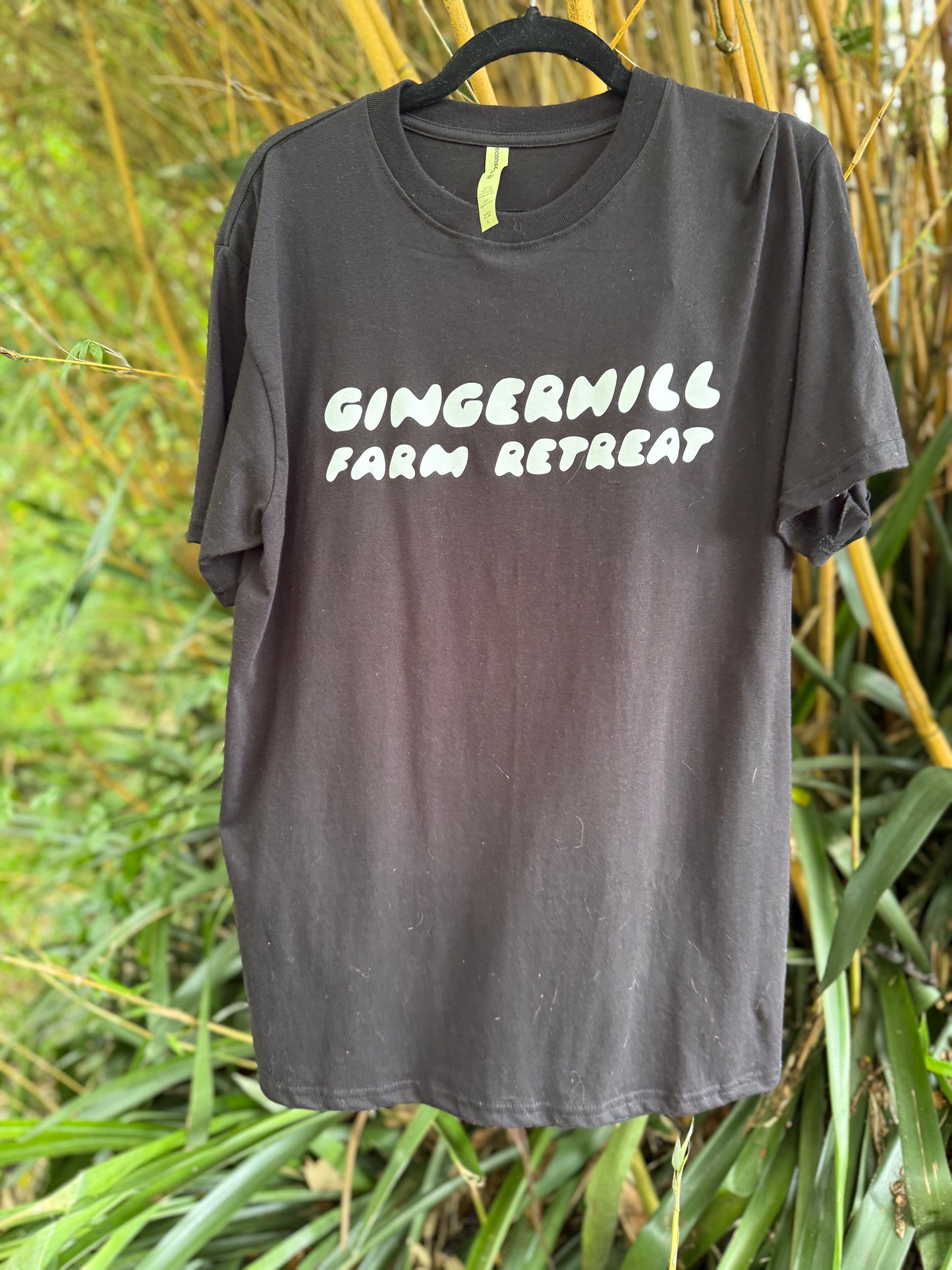 Black Palm Tree Tee – Gingerhill Farm Retreat