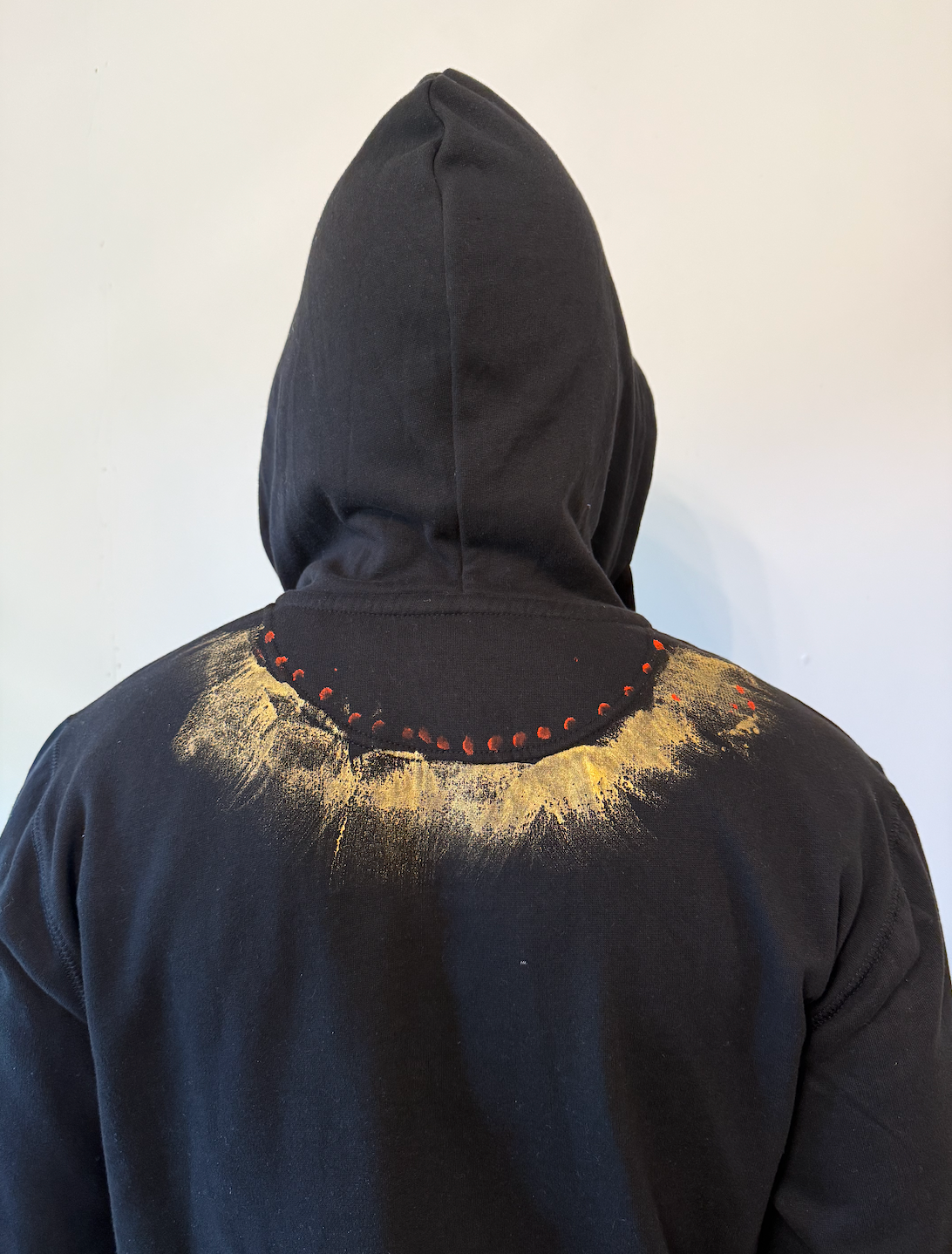 Snake Hand-Painted Hoodie by Mayumi Oda